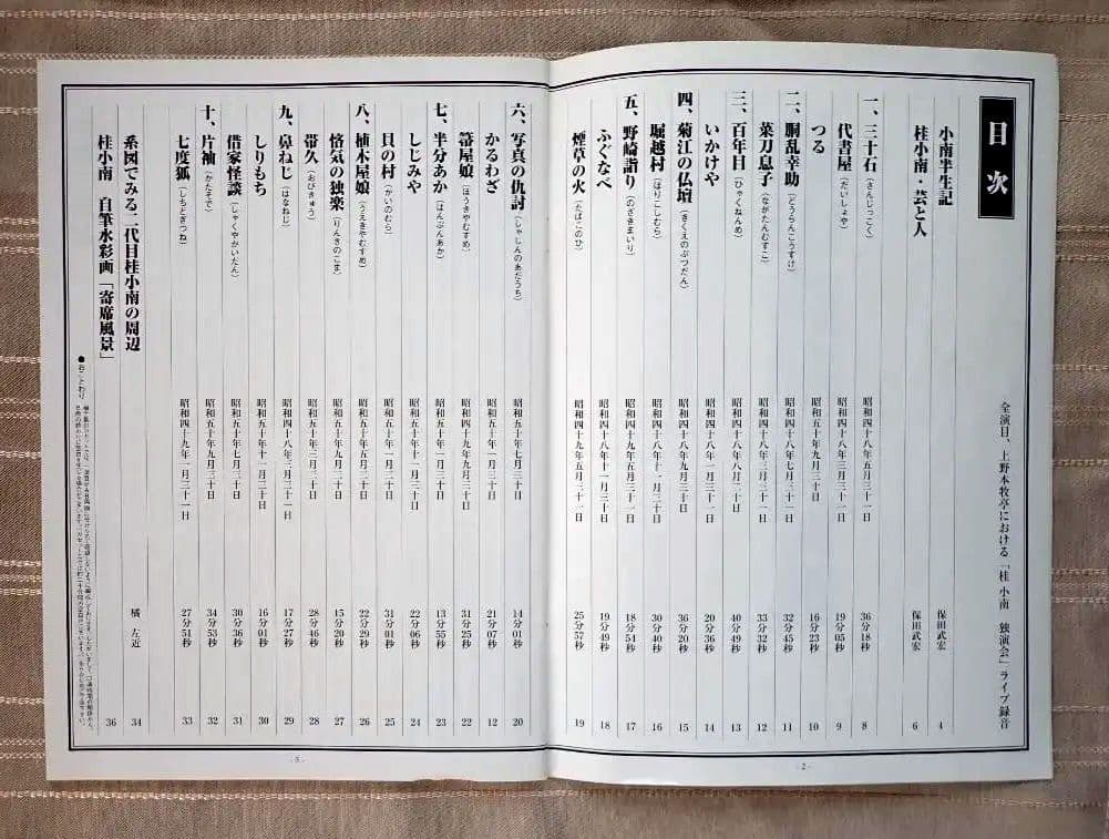 桂小南(ニ代目) 落語全集 CD１-１０　ケース・冊子付き【分売不可】