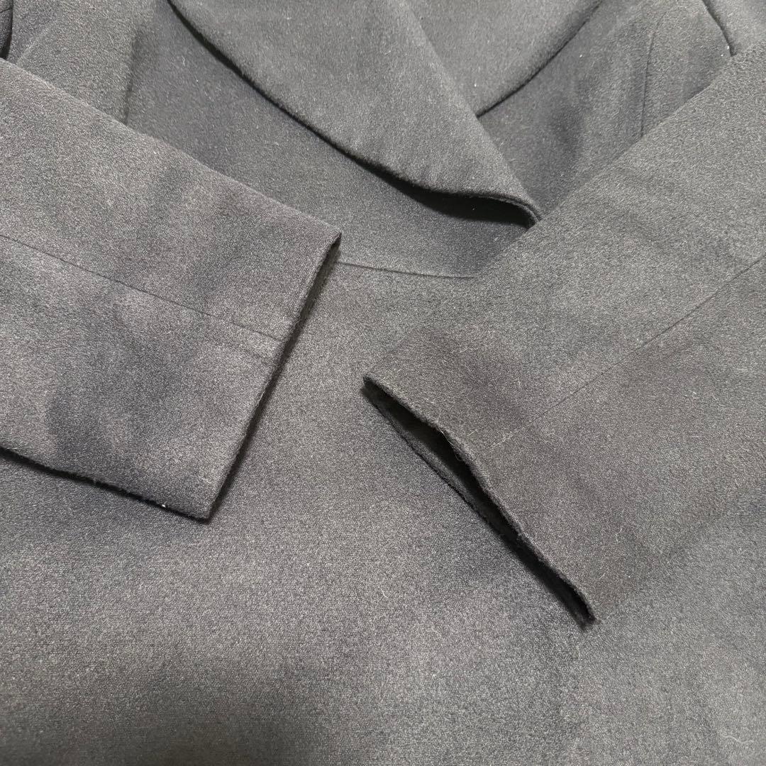 【極美品✨】JENNE ジェンヌ エレガントカラー フレアコート L ブラック