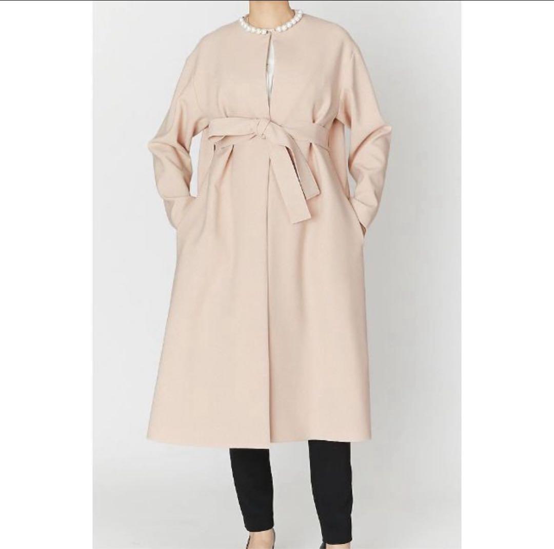 YOKO CHAN ヨーコチャン　パールボリュームコート38