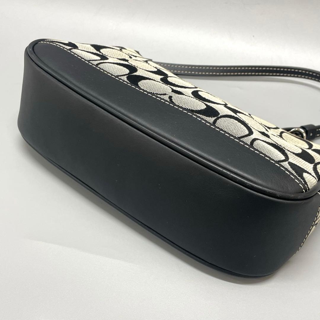 コーチ COACH 6094 美品 シグネチャー アクセサリーポーチ 黒