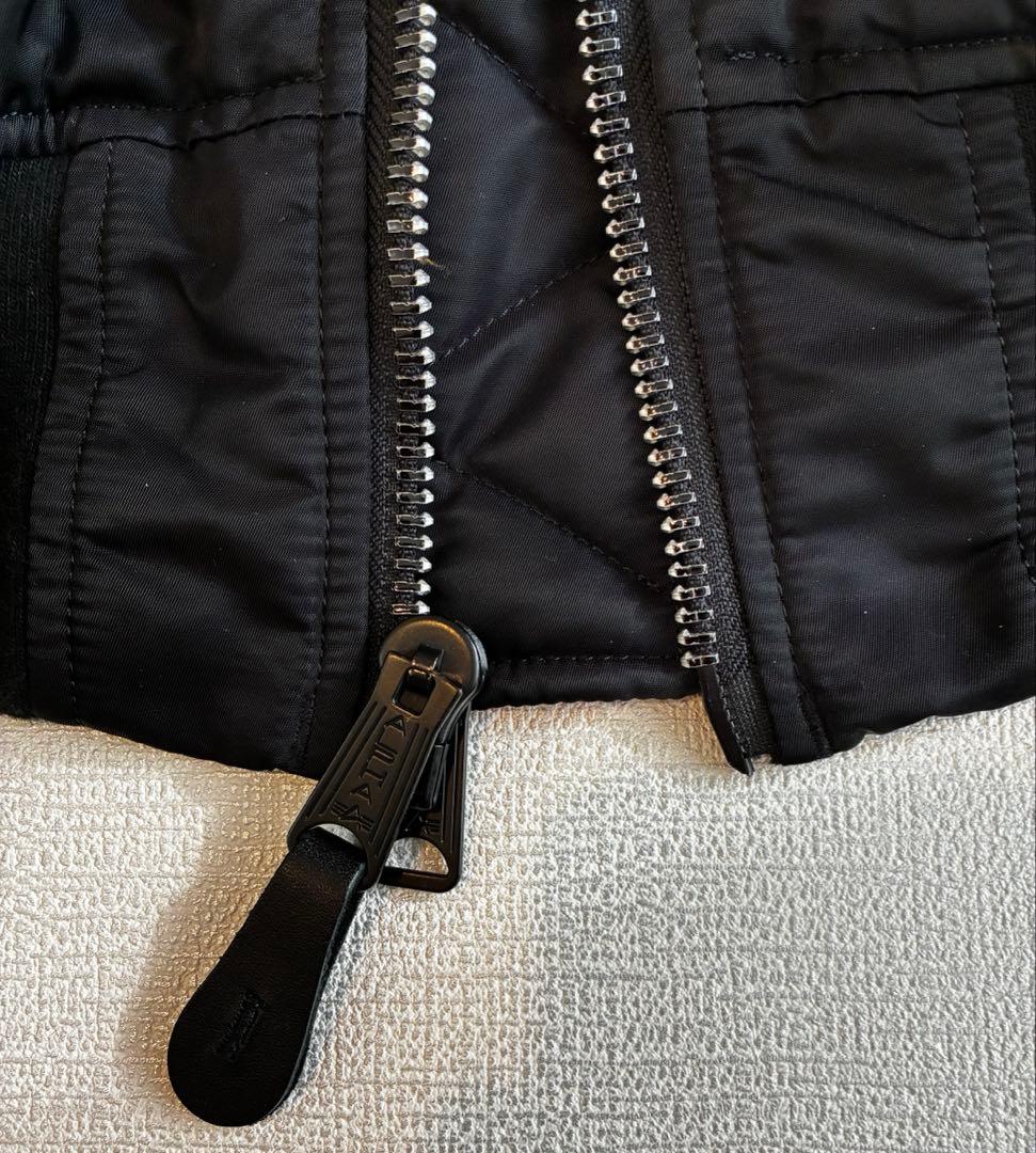 ALPHA アルファ MA-1 フライトジャケット ブラック 黒 XL