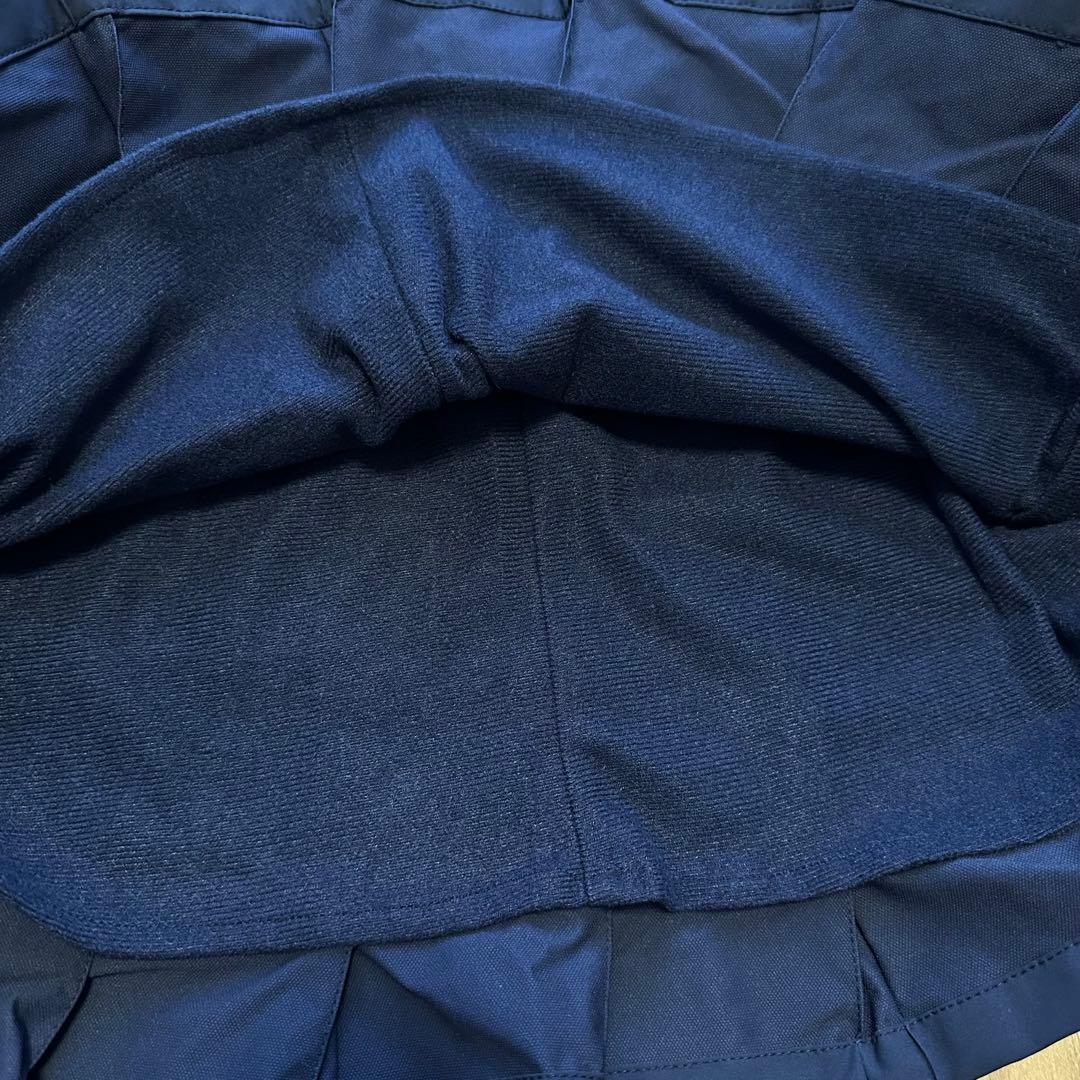 長袖　ハイネック　保温素材　プリーツスカート　セットアップ　春秋冬　ゴルフウェア