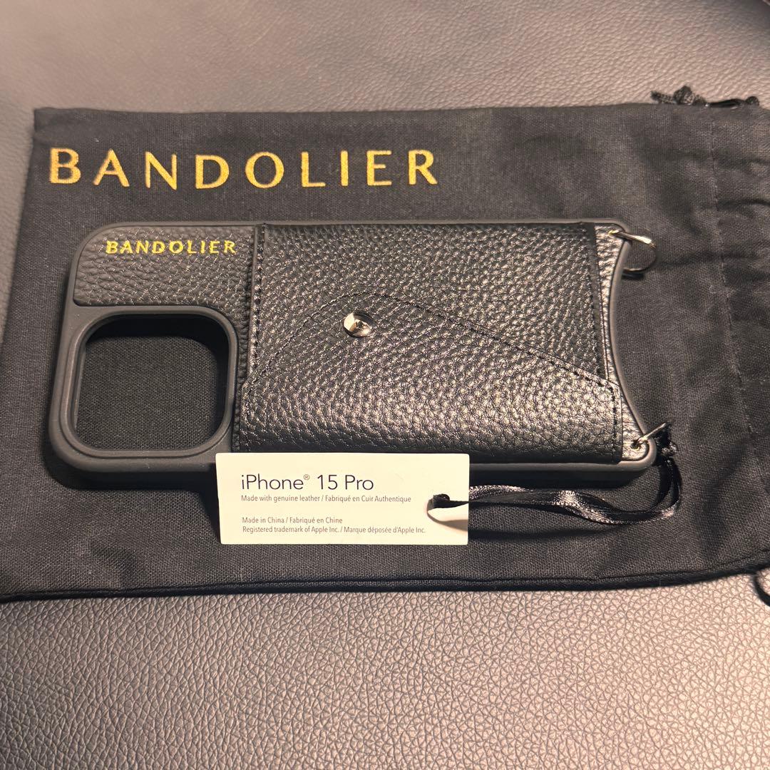 【未使用品】BANDOLIER iPhone 15 Pro ケース ブラック