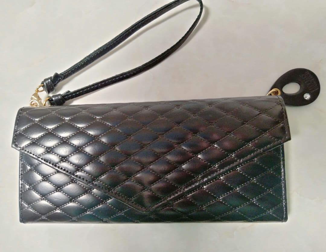 INTRODUCTION ブラック 長財布 キルティング