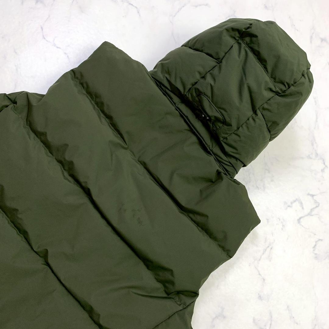 現行タグ★ポロラルフローレン ダウンベスト ビッグポニー カーキ L　D693