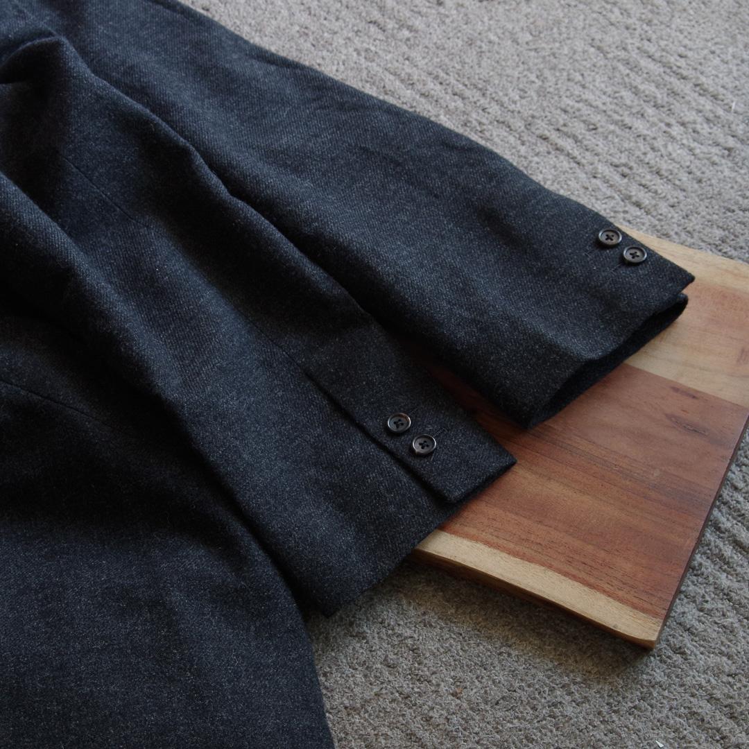 マーガレットハウエル　フォックスブラザーズ　チェスターコート　グレー　L