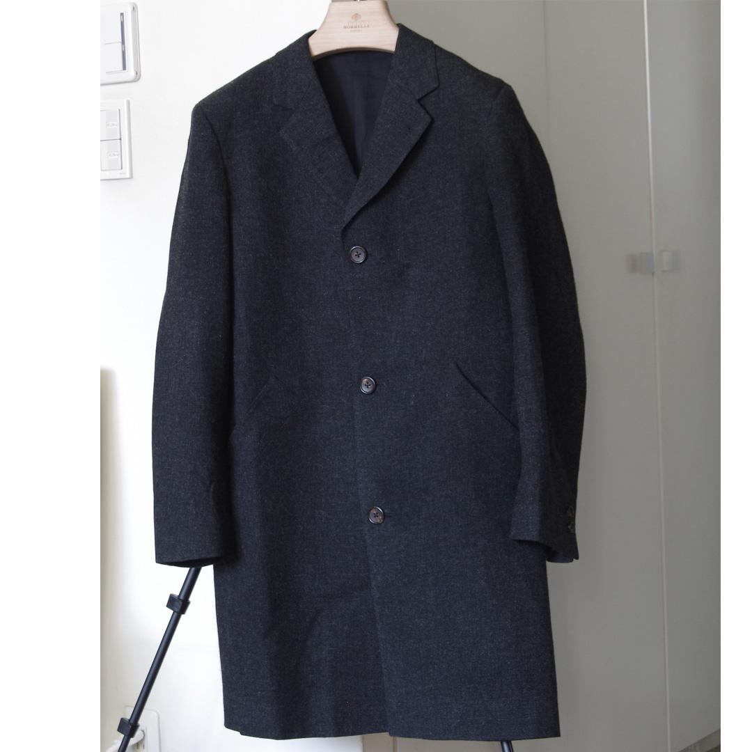 マーガレットハウエル　フォックスブラザーズ　チェスターコート　グレー　L