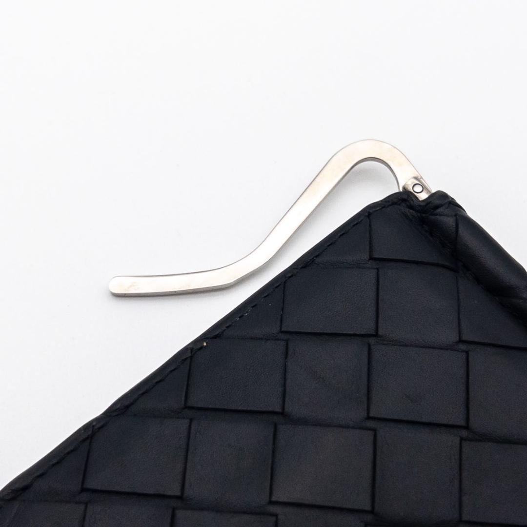 【極美品】ボッテガヴェネタ　マネークリップ　イントレチャート　黒