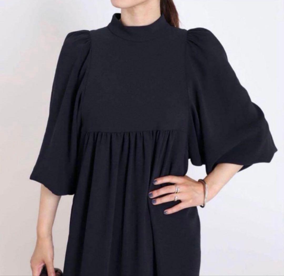 vermail par iena アセテートバックサテンジョーゼットワンピース