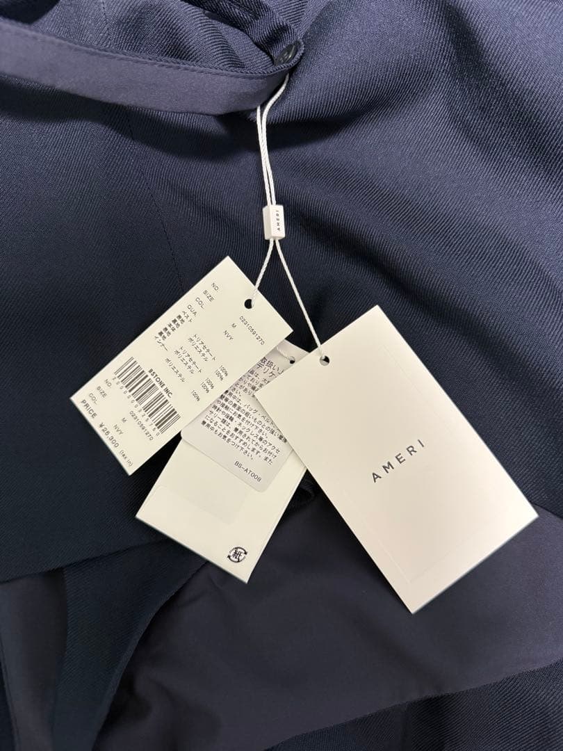 アメリヴィンテージVEST SET BARE TOP ROMPERS ネイビーM