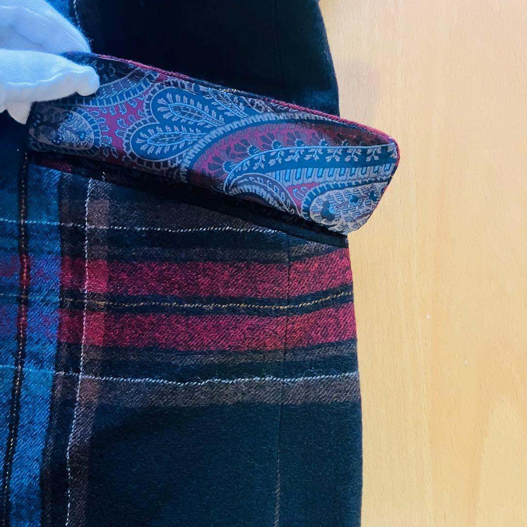 ETRO エトロ チェック柄 テーラードジャケット 48