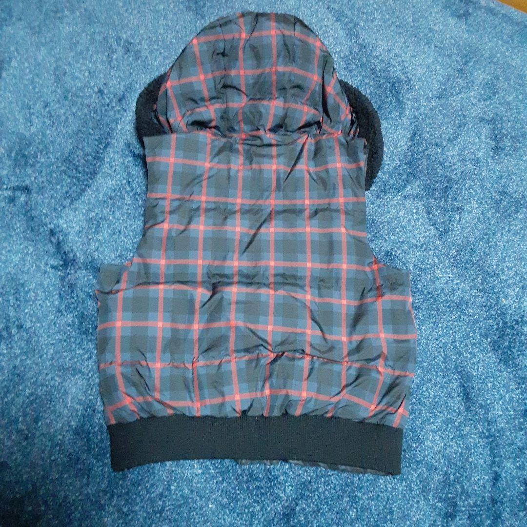 COACH フード付きダウンベスト☆可愛いチェック柄☆美品