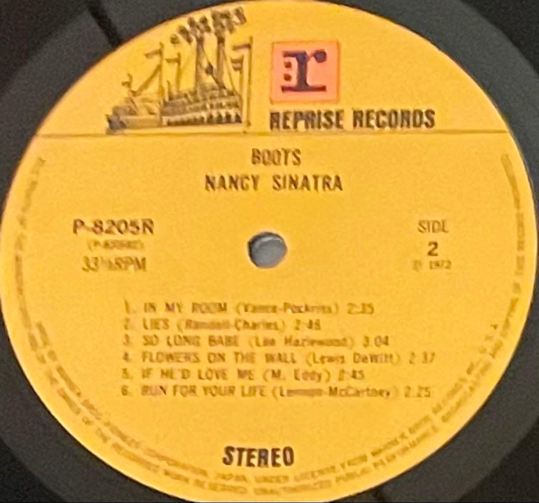 希少国内帯付LPレコード　ナンシー・シナトラ　にくい貴方