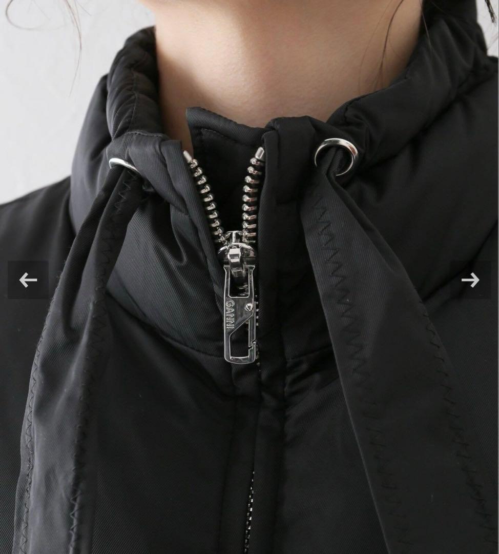 GANNI shiny puff oversized vest ガニー