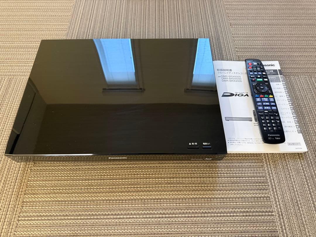 【動作確認•美品】パナソニック ブルーレイレコーダー DMR-BRX6000