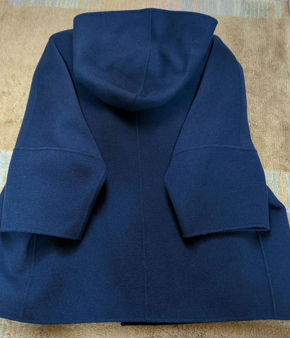【高級】WEEKEND　MaxMara　フーディーハーフコート　ネイビー　М
