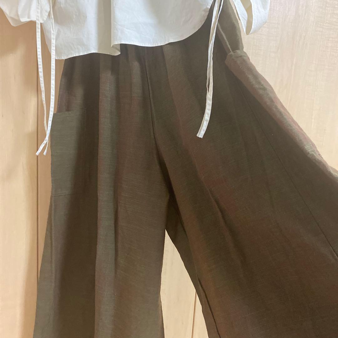 ヤンマ産業　キュロット袴丈　ダークカラー　玉虫