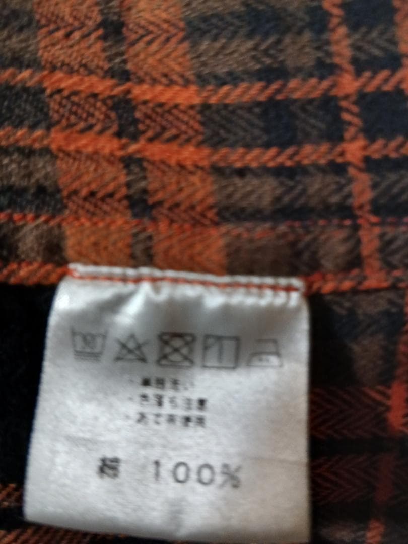 着1回　 パッチワーク　ネル　チェック　九分袖　シャツワンピ　プロフで全品見て