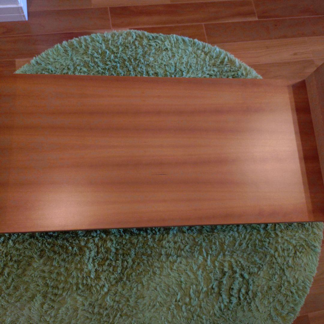 ウニコ　木製　ガラスローテーブル