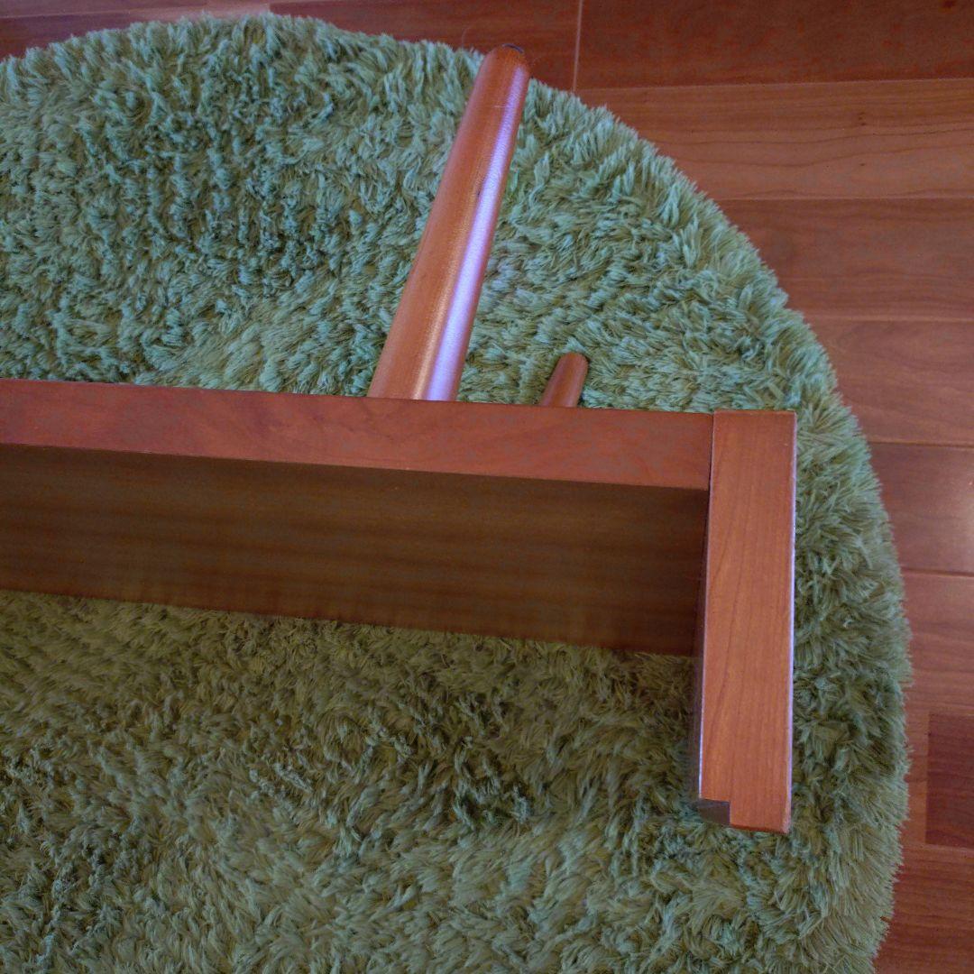 ウニコ　木製　ガラスローテーブル