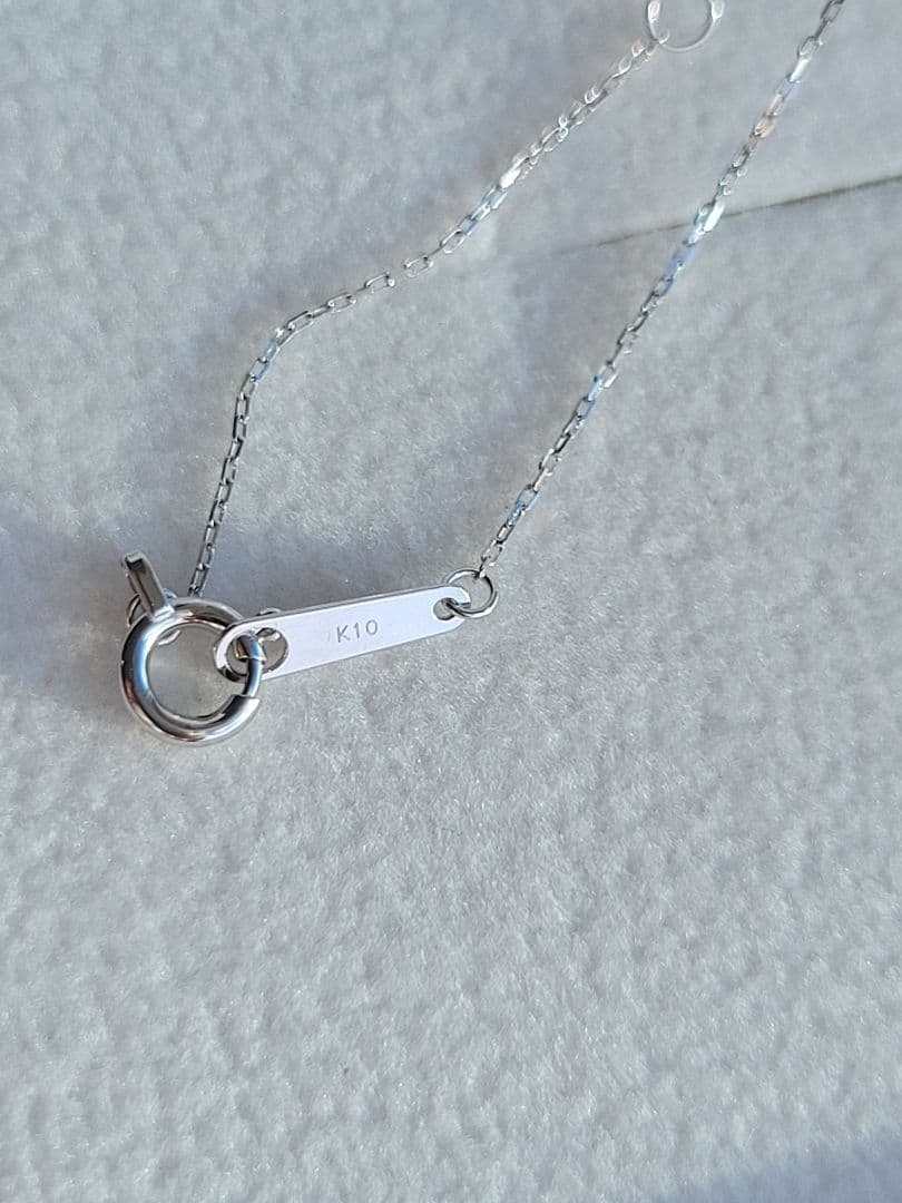 美品★Canal 4℃ K10 WG ネックレス スカイブルートパーズ