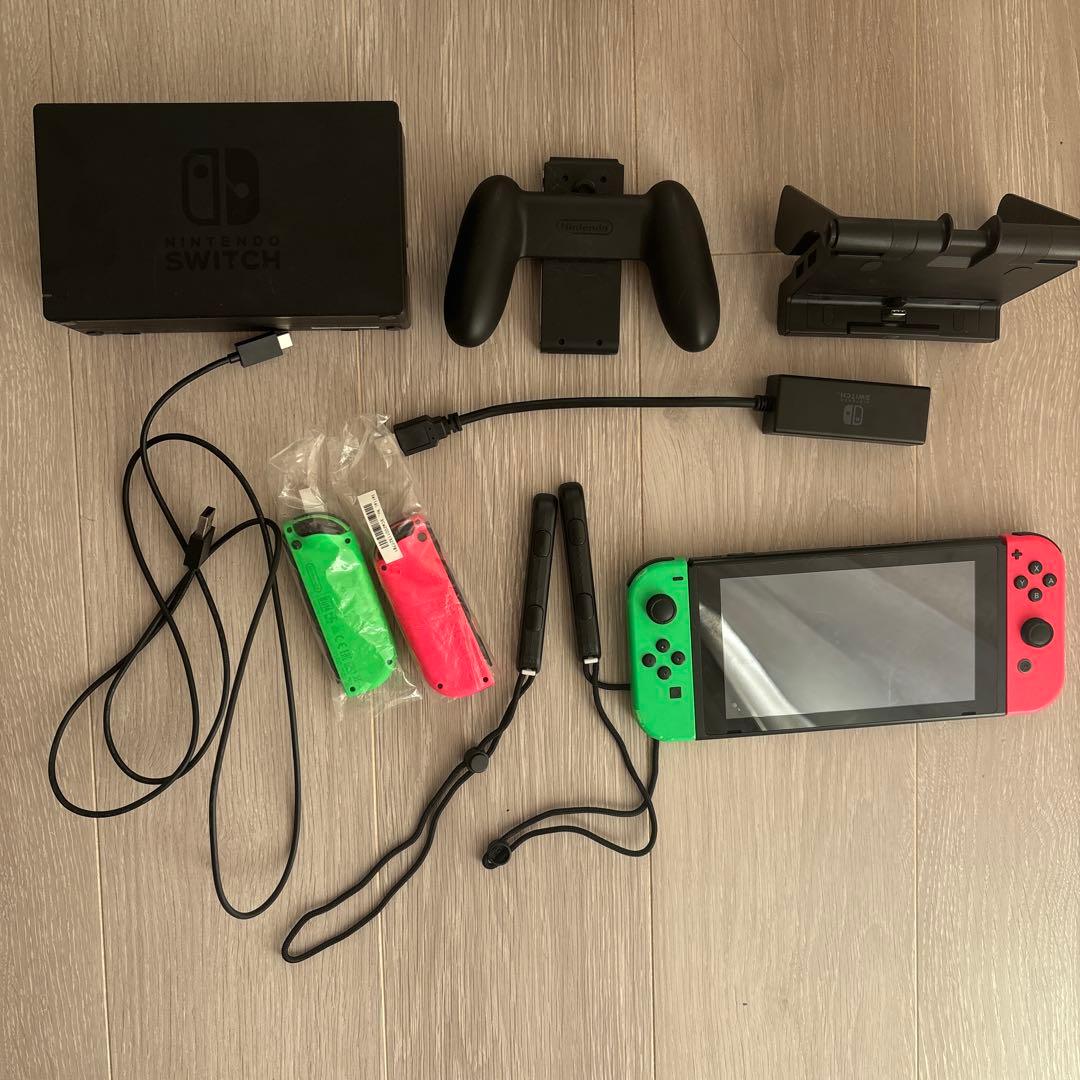 Nintendo Switch グリーン/レッド 本体+付属品