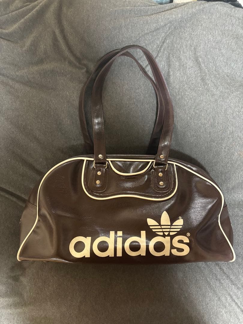 adidas90's ボストンバッグ ブラウン　茶色　ヴィンテージ　90年代