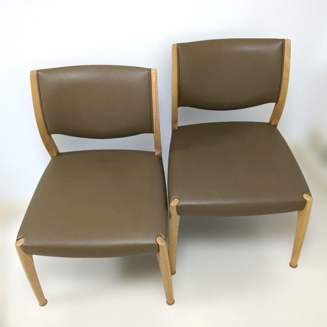 a*ん様 浜本工芸製　ダイニングチェア(DC-5400)　2脚セット　ナチュラル