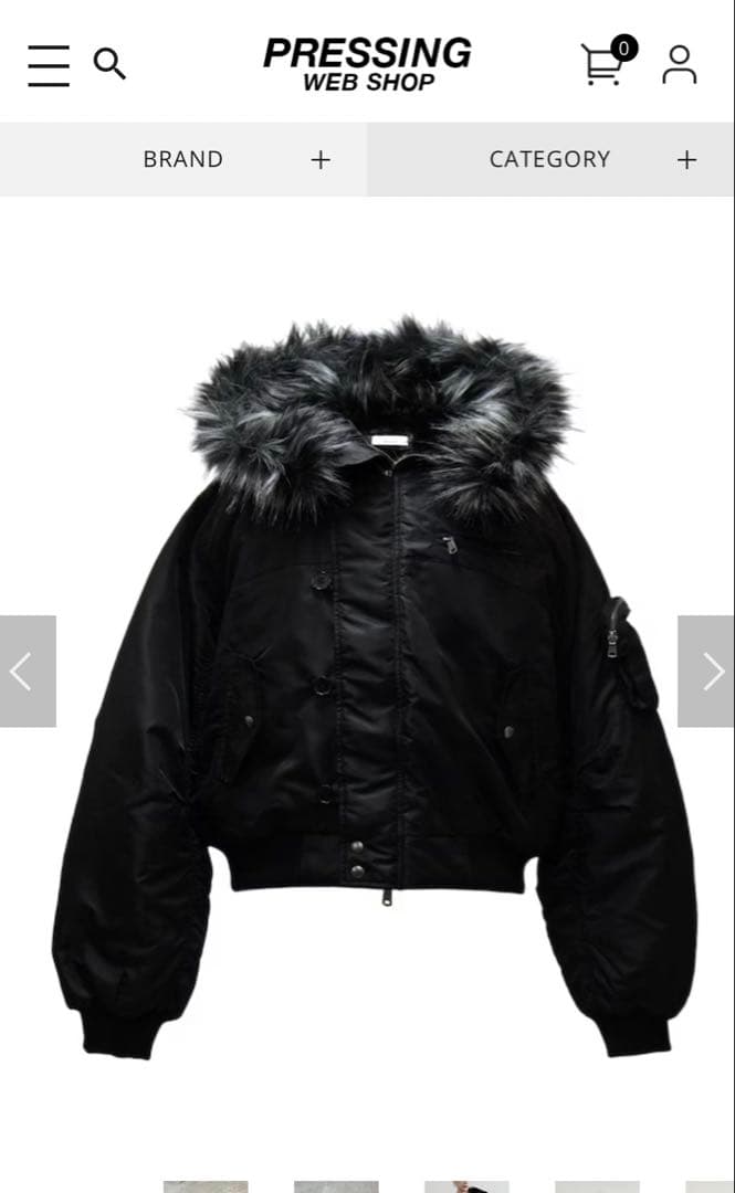 CHIKASHITSU PLUS HIGH MA-1ジャケット ブラック