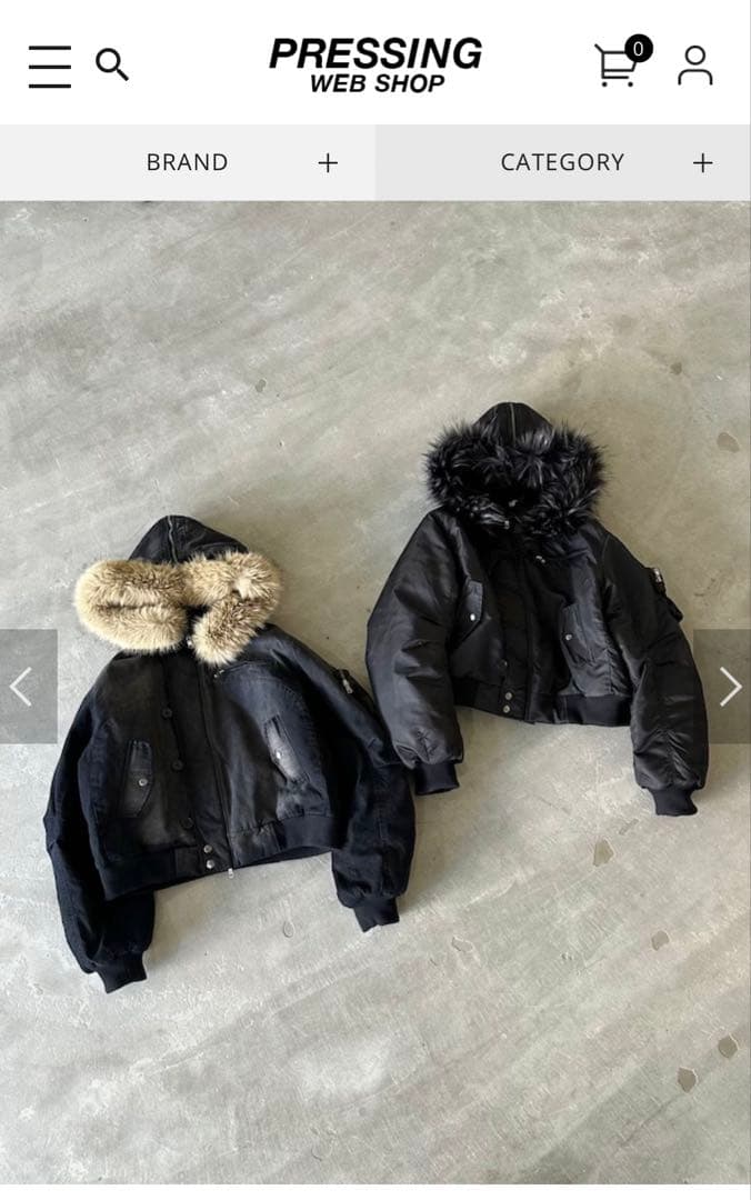 CHIKASHITSU PLUS HIGH MA-1ジャケット ブラック