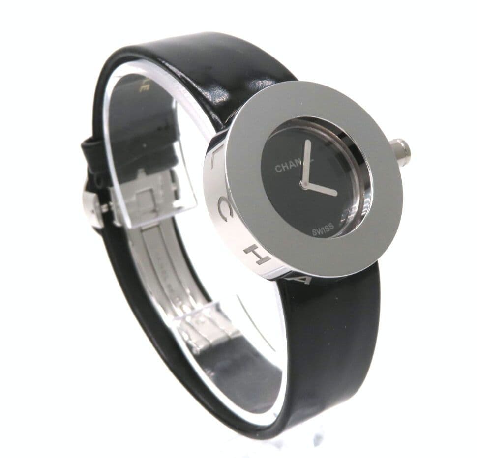 【CHANEL】シャネル 時計 ’ラ ロンド’ ブラック 純正ブレス ☆極美品☆
