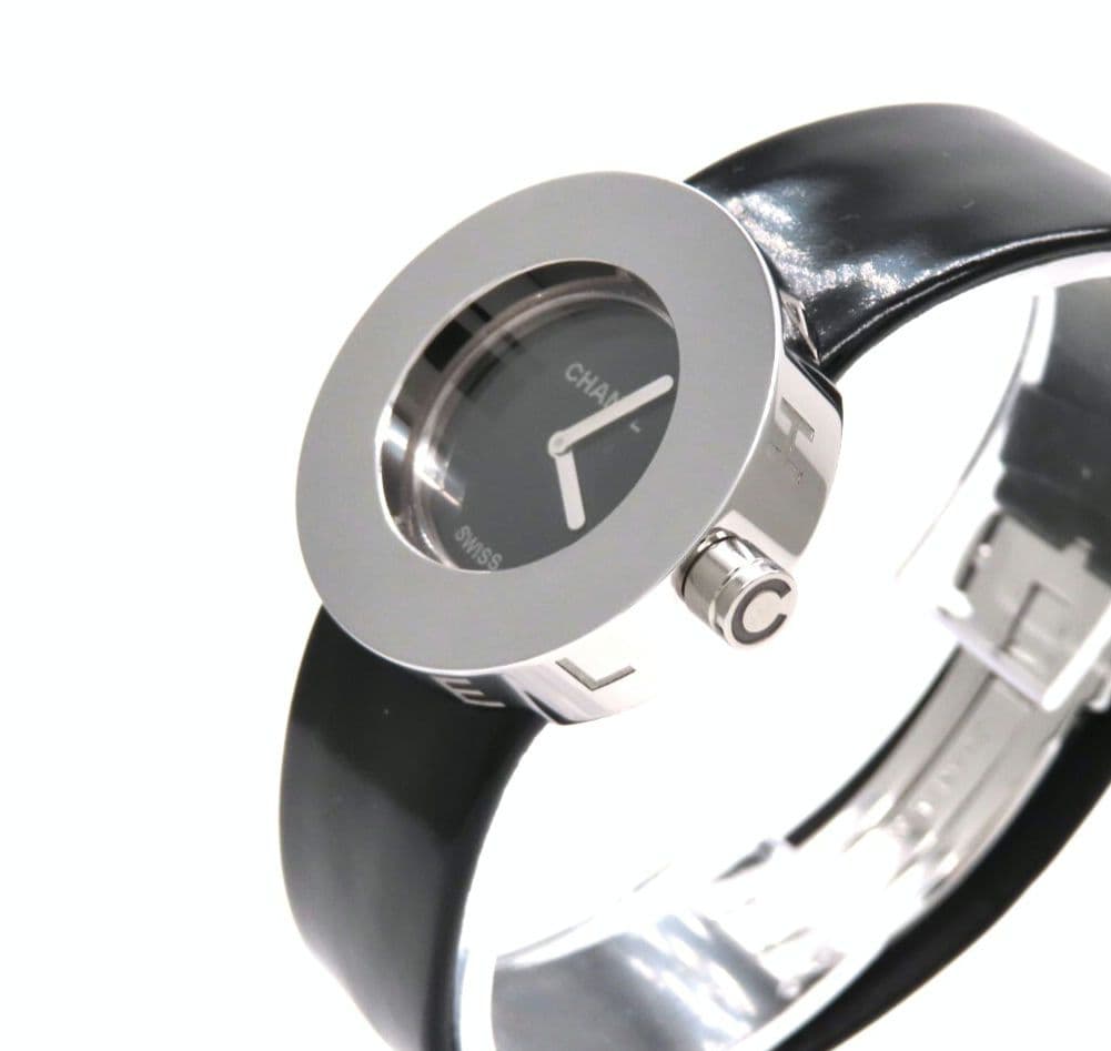 【CHANEL】シャネル 時計 ’ラ ロンド’ ブラック 純正ブレス ☆極美品☆