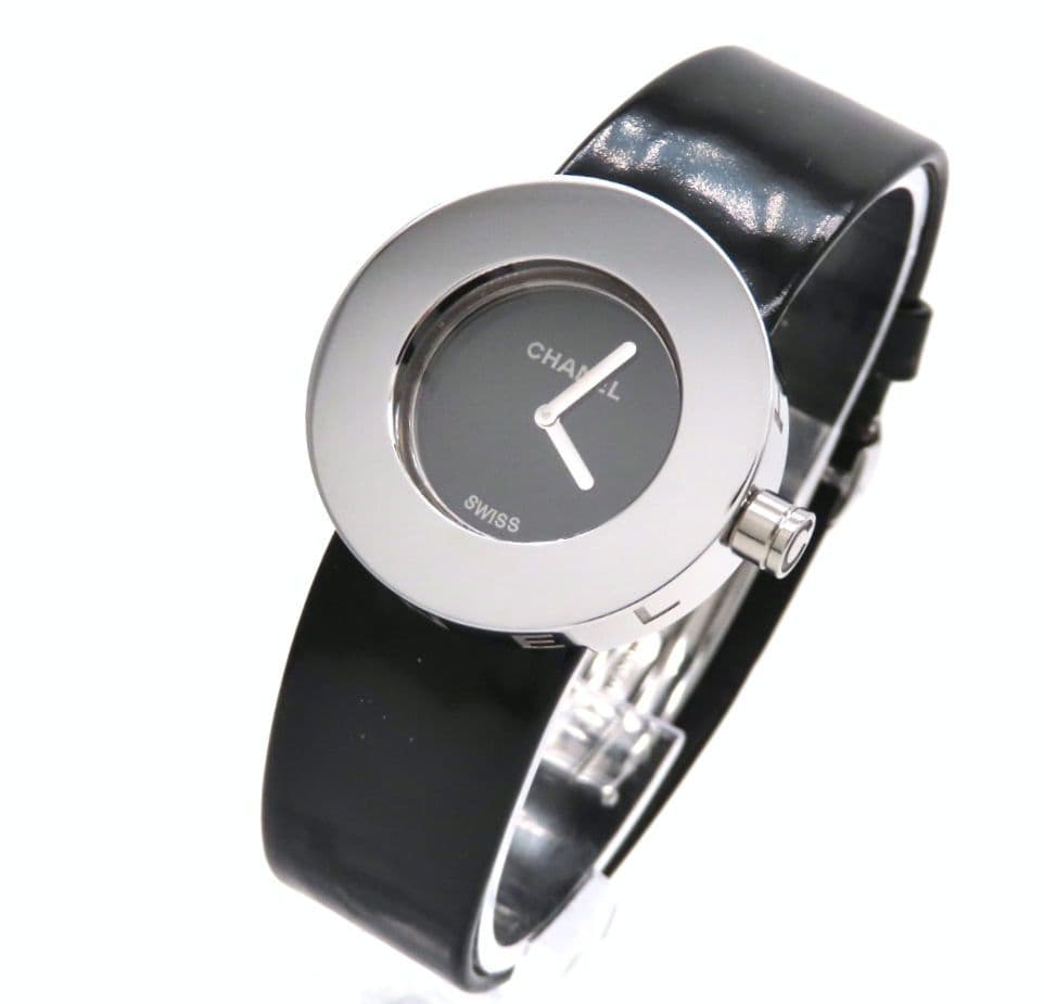 【CHANEL】シャネル 時計 ’ラ ロンド’ ブラック 純正ブレス ☆極美品☆
