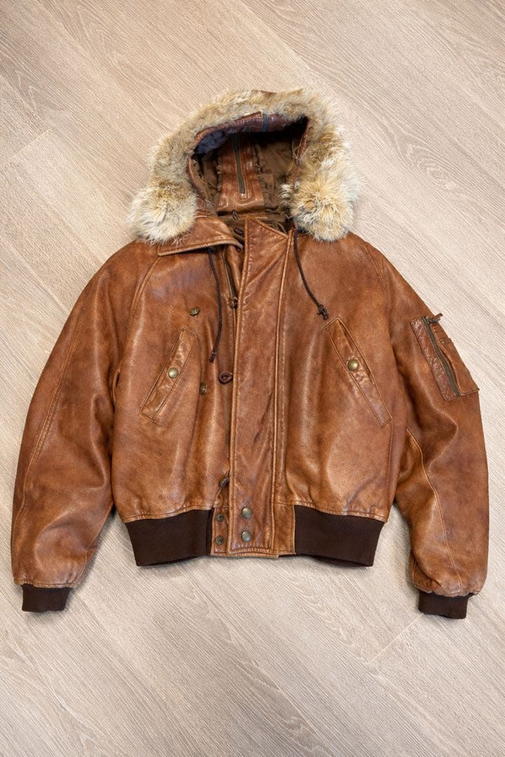 【希少・日本製】Barbiche 本革 フライトジャケット 80sヴィンテージ