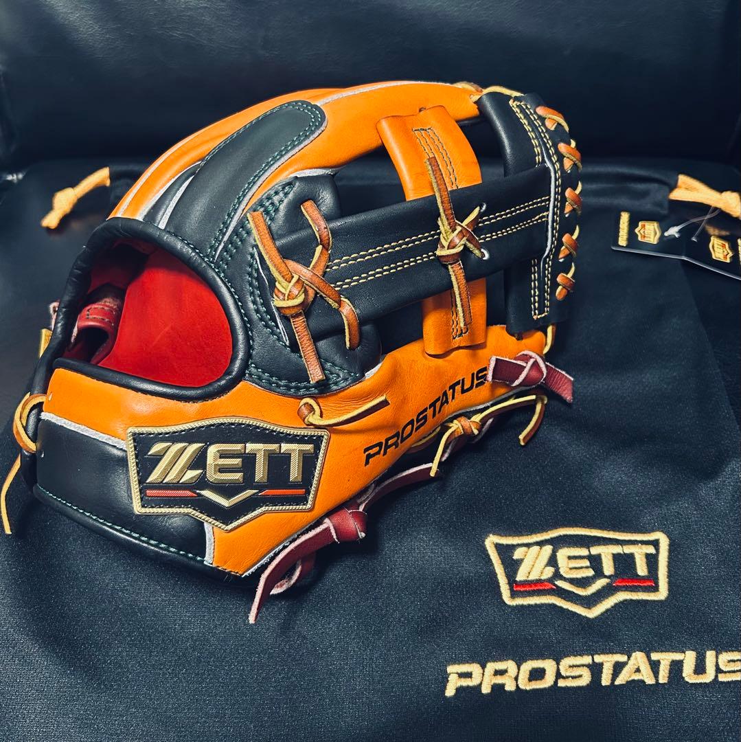 ZETT プロステスペシャルオーダー 硬式 内野用 極上品 日本製 専用袋箱付