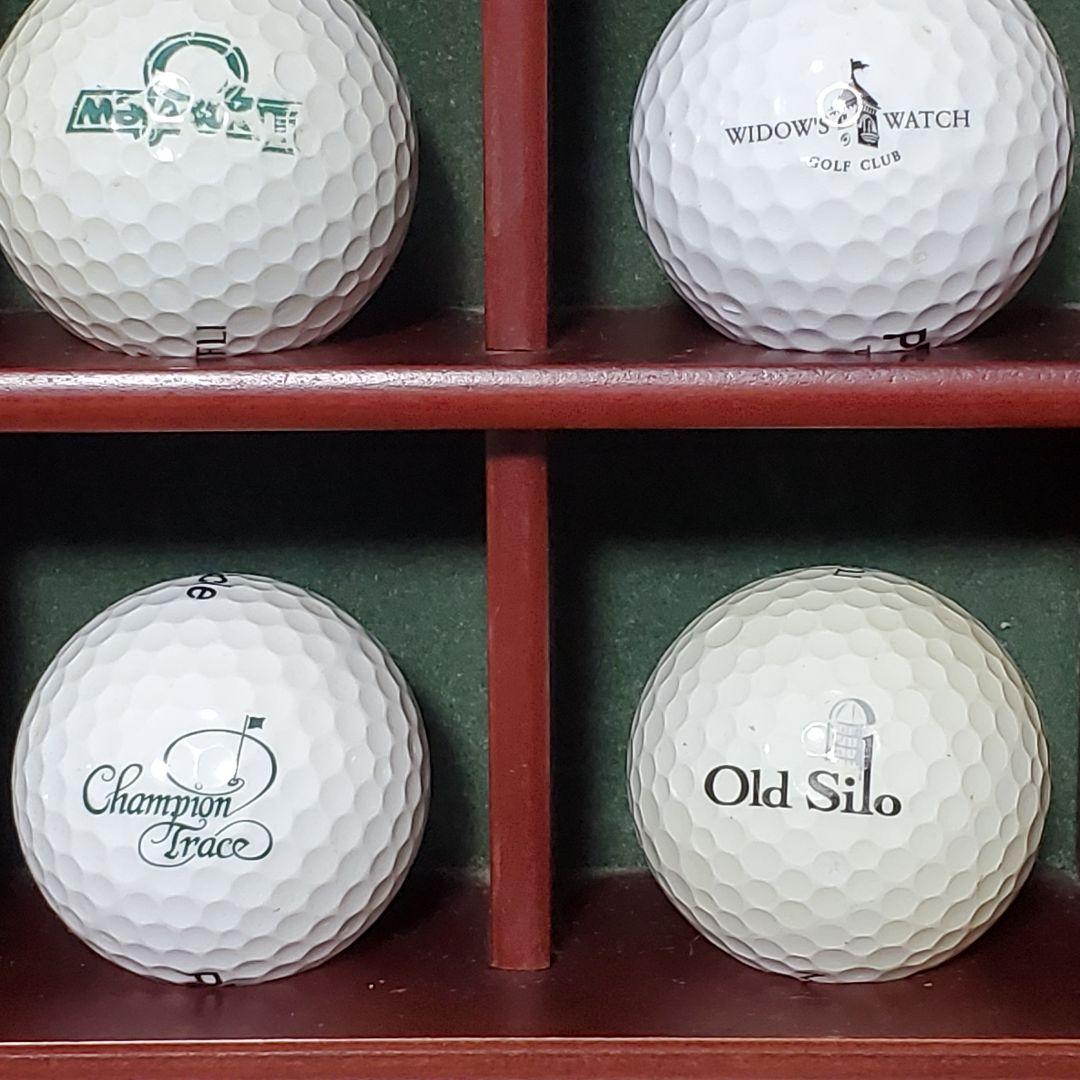 レトロ アンティーク ゴルフ ボール ディスプレイ ケース コレクション 25個