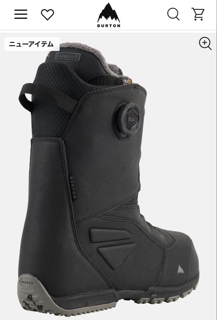 バートンBurton BOAスノーボードブーツ ブラック