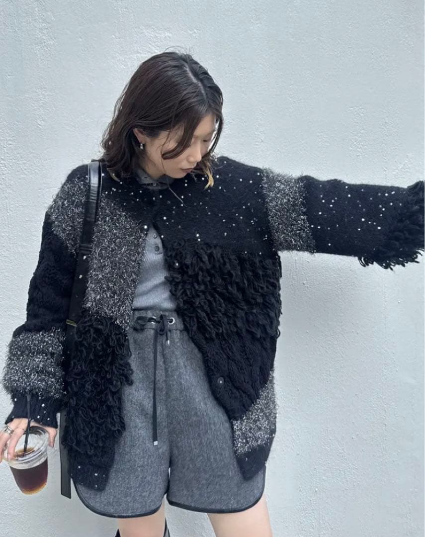 AMERI UND TWEED BOXER SHORTSチャコールグレー新品M