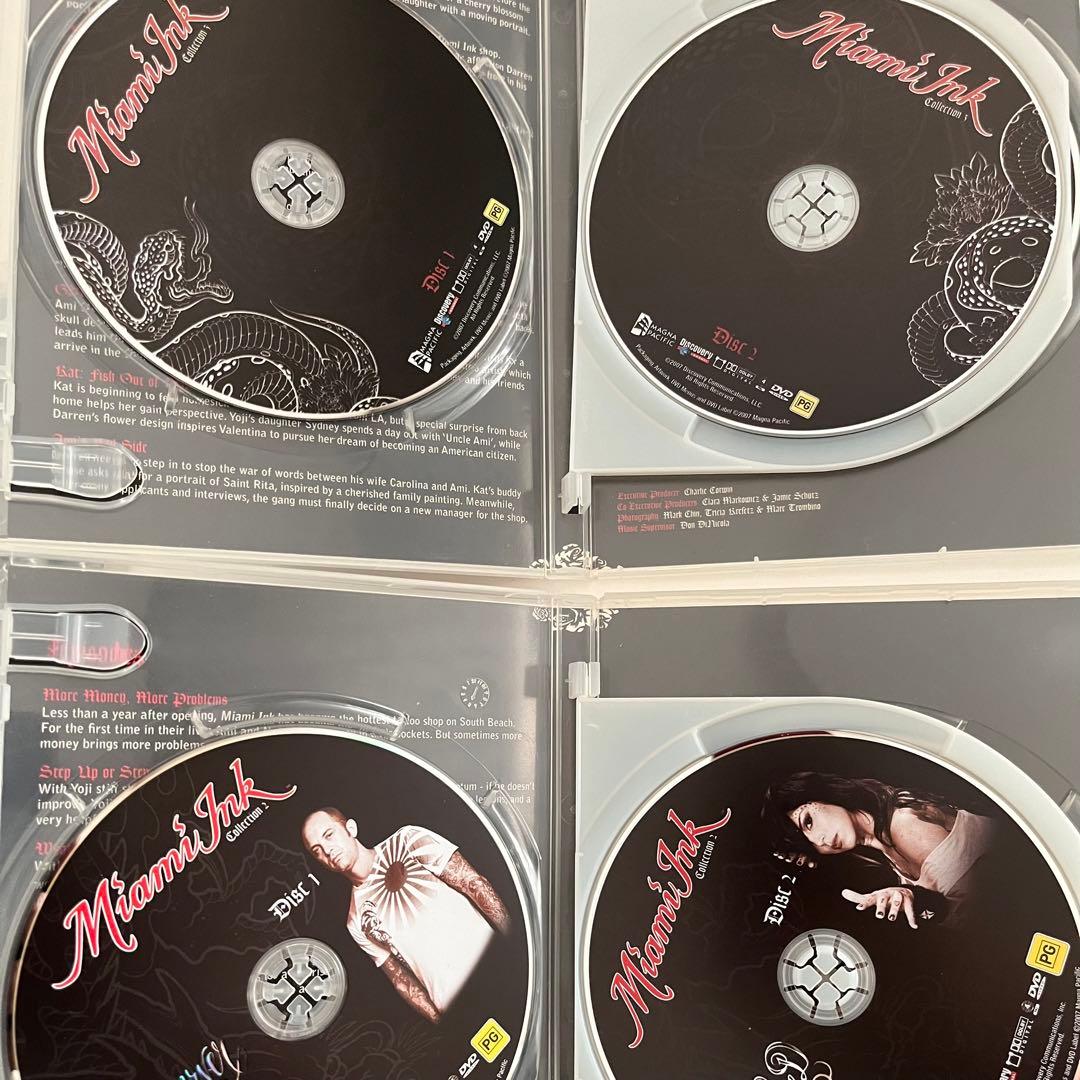 【海外版】海外タトゥーショップ Miami ink DVD 3枚セット 英語版