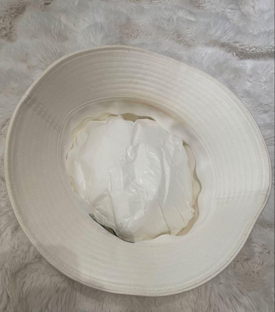 CELINE♦︎バケットハット S ギャバジンコットン ロゴ入りホワイト