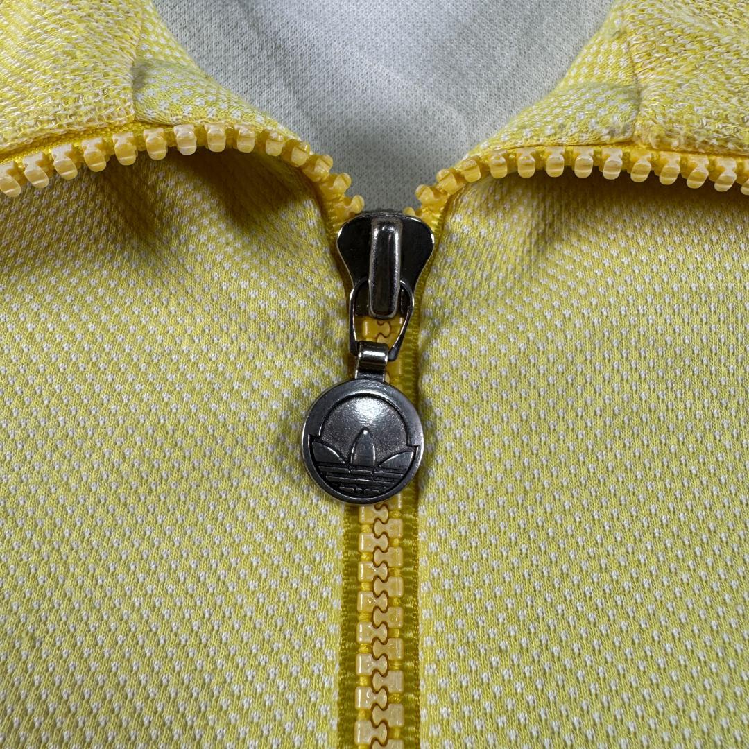 70s adidas トラックジャケット イエロー デサント 西ドイツ製 L
