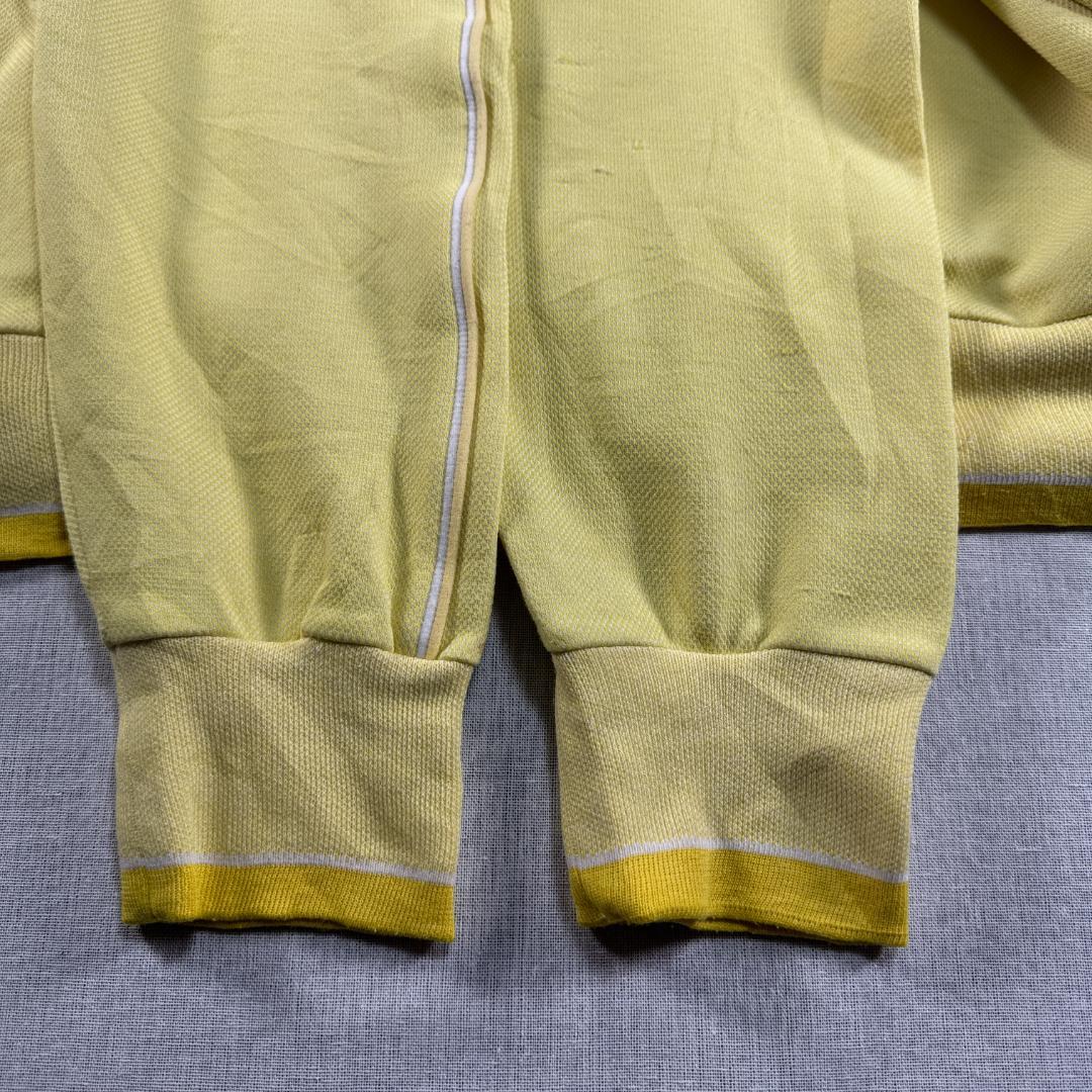 70s adidas トラックジャケット イエロー デサント 西ドイツ製 L