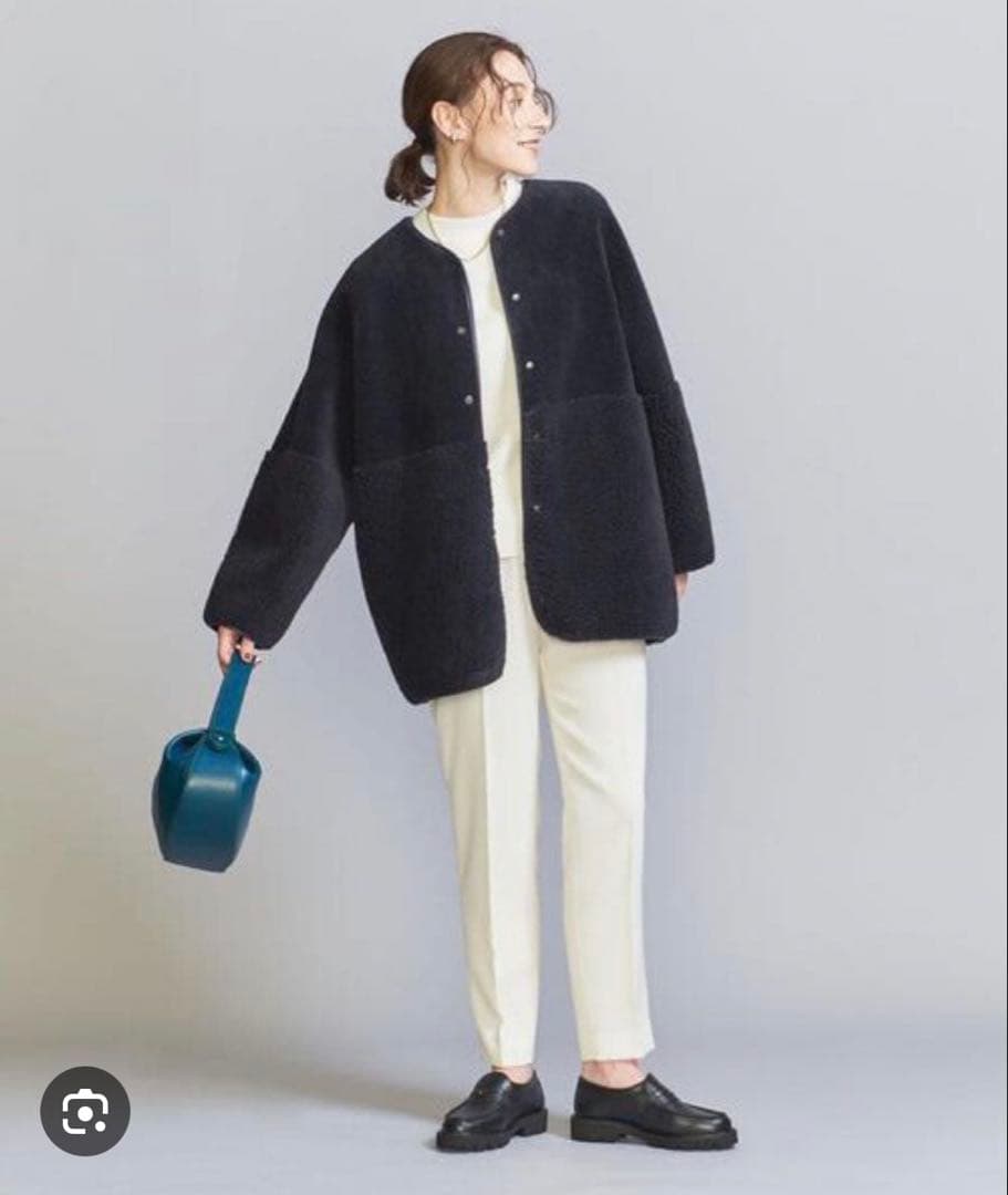 Pyon⭐︎BEAUTY&YOUTHリバーシブルボアフェイクムートンコート