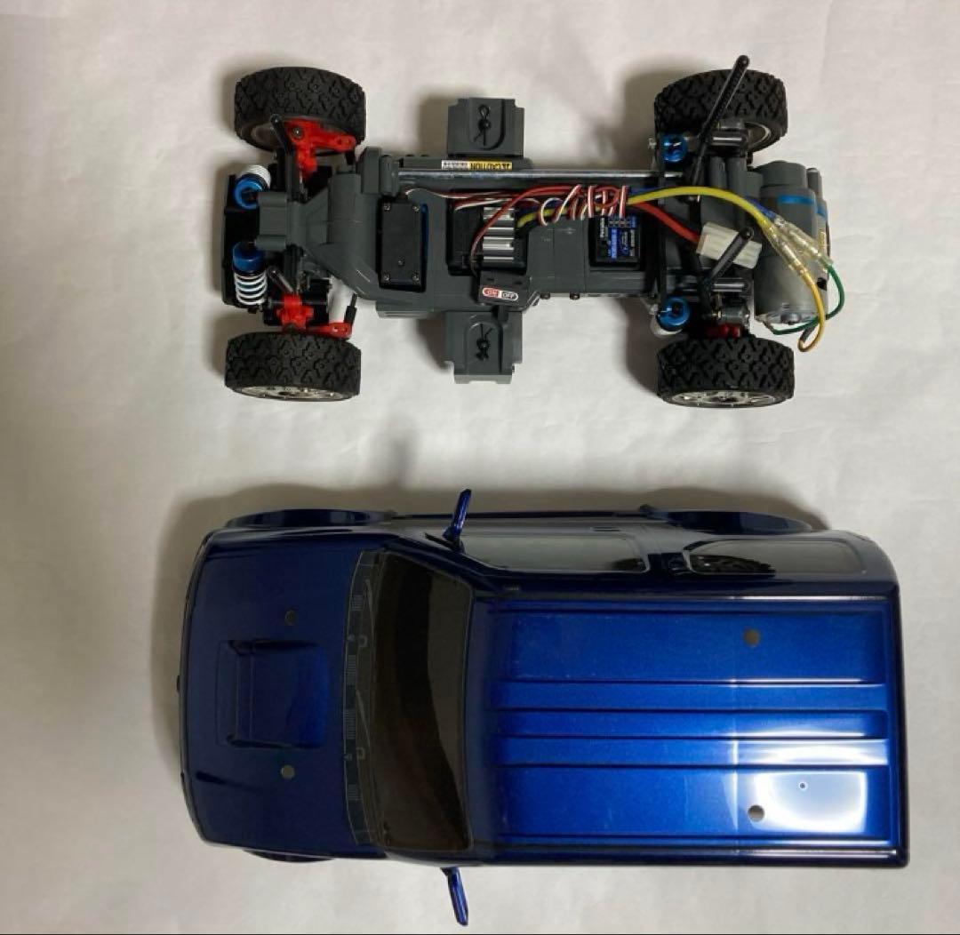 z*)様 タミヤ　ラジコン　ジムニー　jb23 MF-01 Xシャーシ　ブルー