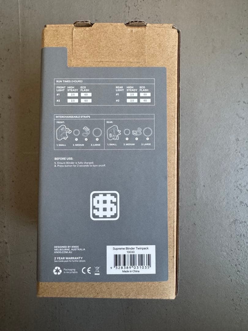 断捨離⭐︎新品未使用⭐︎supreme x knog. BIKE LIGHT