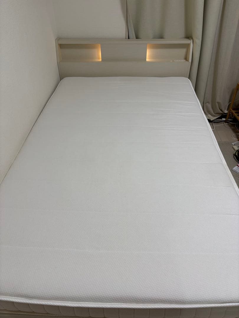 セミダブル ベッドフレーム+マットレス ニトリ(アザン3 チェスト40)