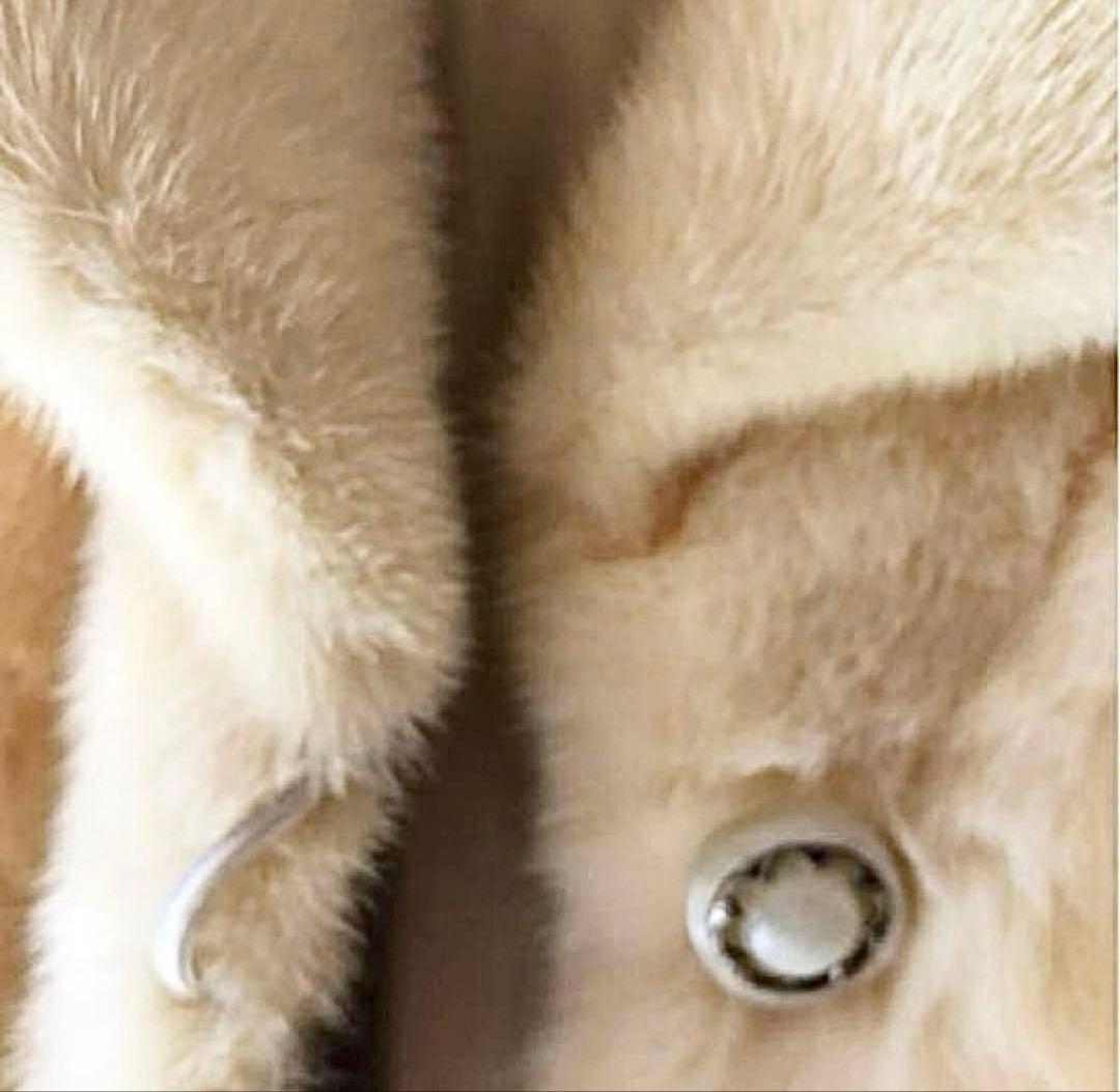 毛皮美品❣️希少デザイン★パロミノミンクヴィンテージミドル丈 女優風 9〜11号