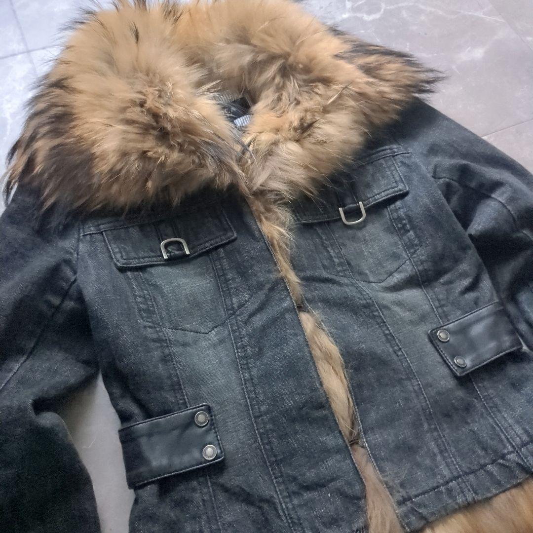 EPOCA リアルファー デニムジャケットラクーン おしゃれ