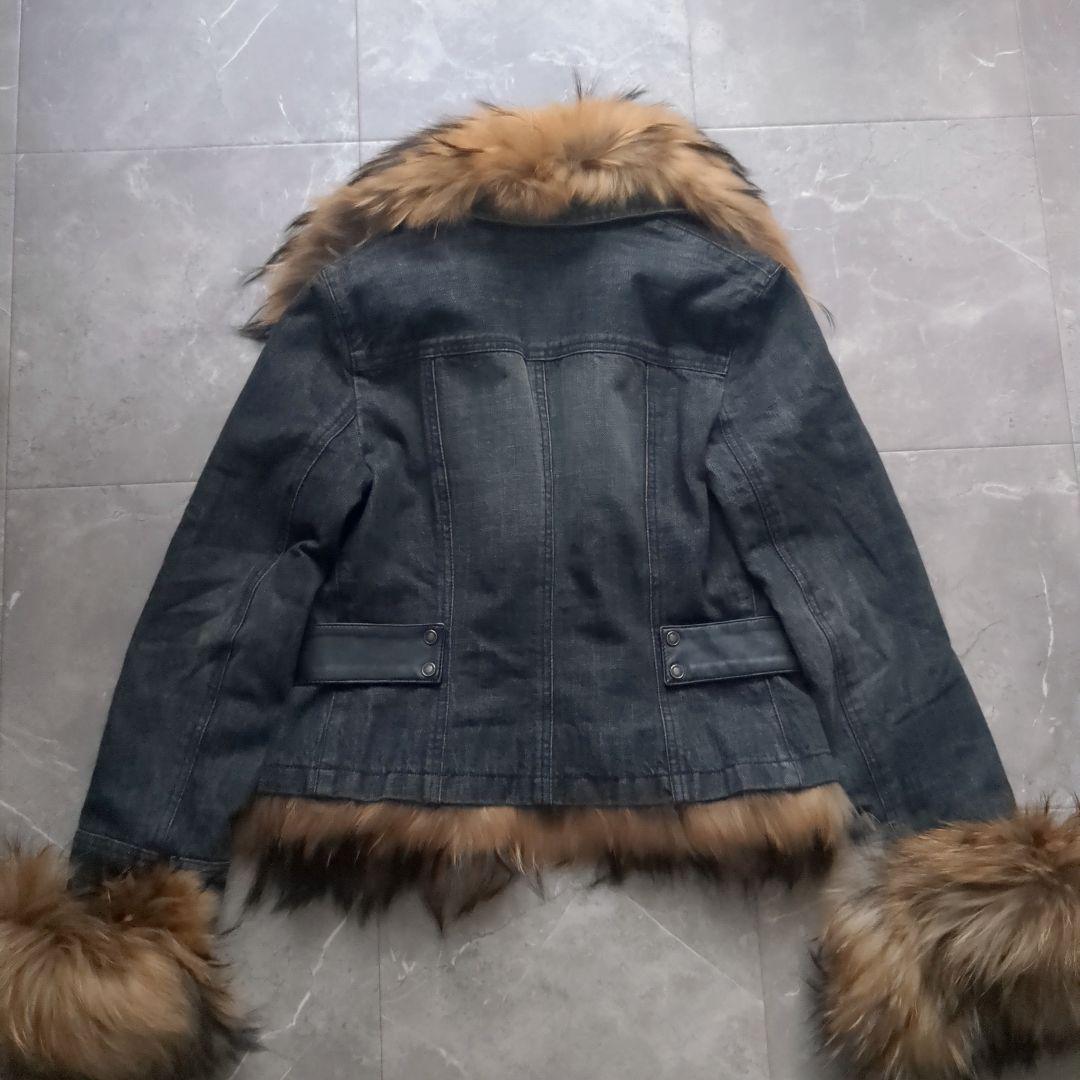 EPOCA リアルファー デニムジャケットラクーン おしゃれ