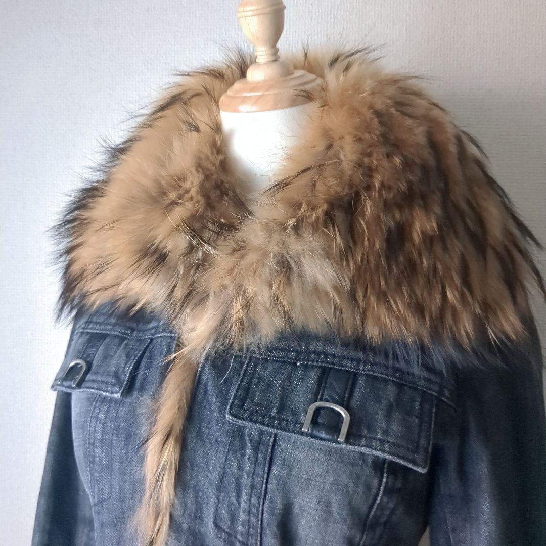 EPOCA リアルファー デニムジャケットラクーン おしゃれ